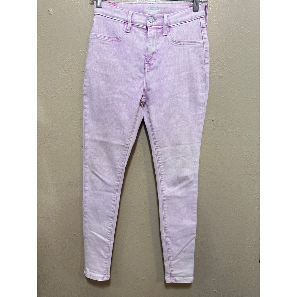 Old Navy Girls Jeans‎ Size 16 Adjustable Waistband Pink Denim Pants